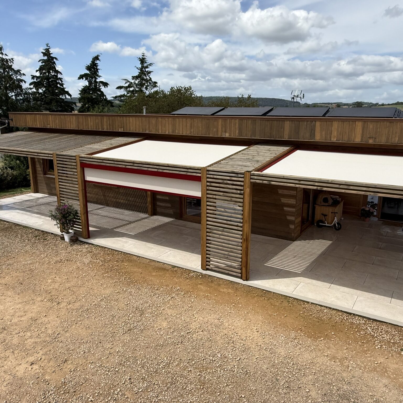 Pergola sur mesure Marquises bois et alu